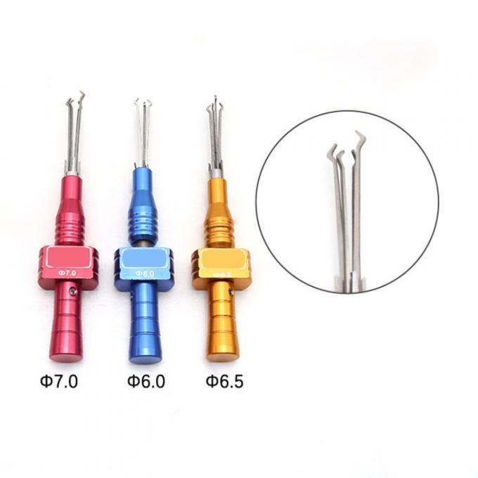 Professional lock picking tool set with various picks and tension wrenches