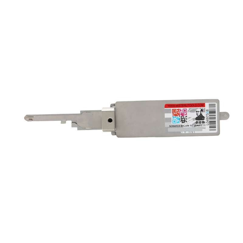 Lishi Tool 2-in-1 Design SAR21R Model Metal Material Locksmith Decoder and Lock Pick for Civil Door