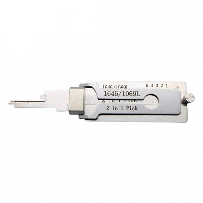 Lishi 2-in-1 Tool with 2-in-1 Design for Non-Destructive Entry and Works with National CompX Mailbox Locks