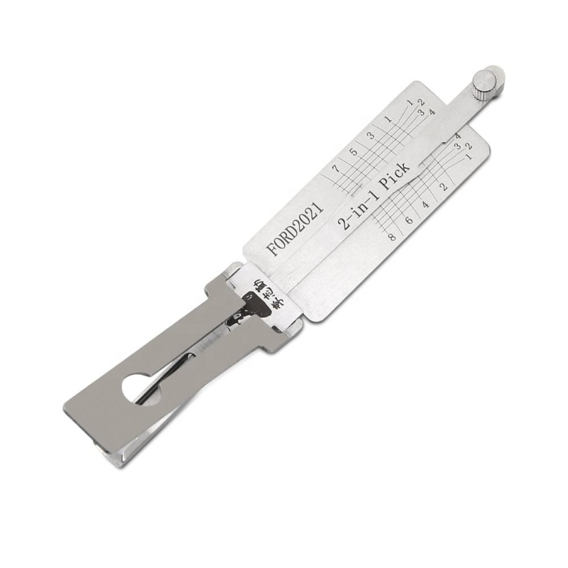 Genuine Lishi 2-in-1 Tool Ford2021 Model Auto Lock Pick Set with Metal Construction and Error Feedback