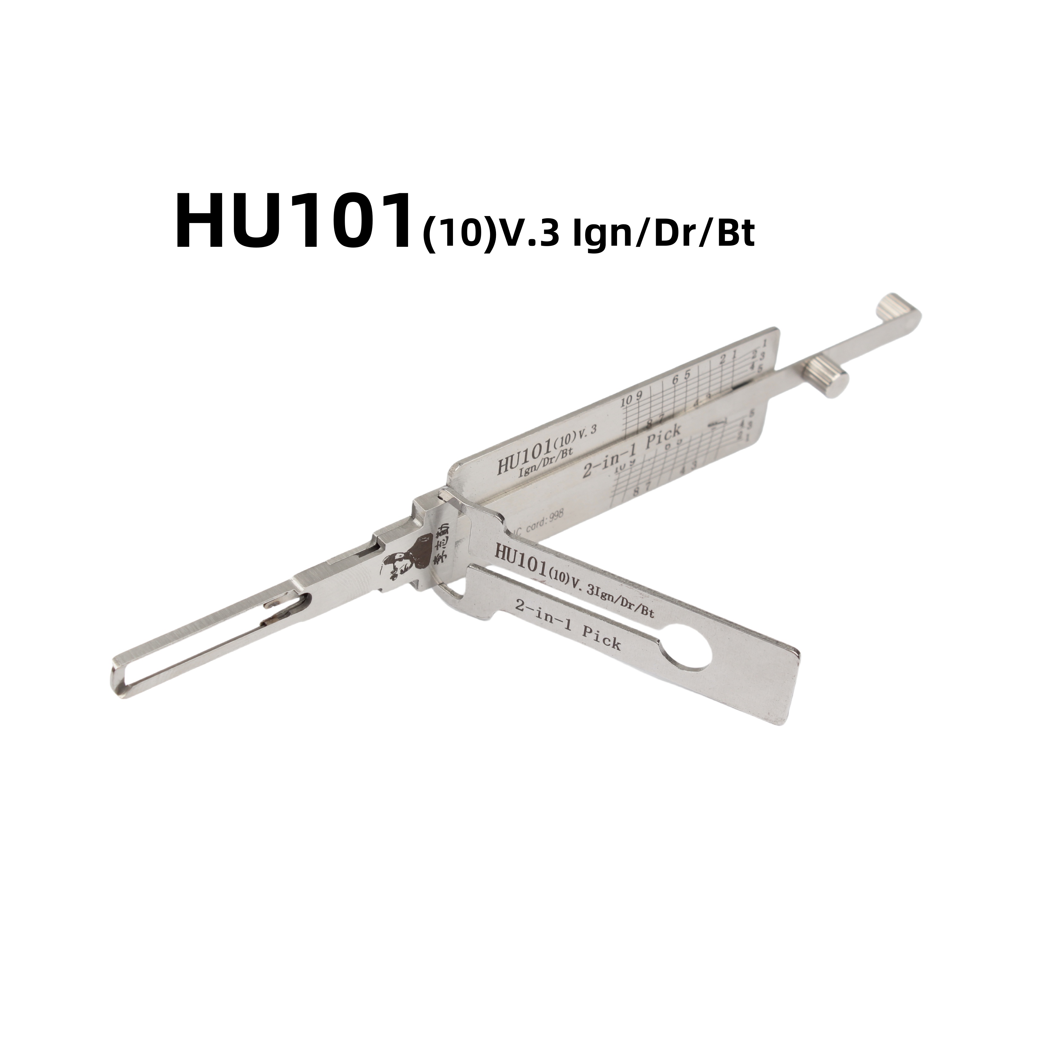 Lishi HU101(10) V.3 Ign/Dr/Bt 2-in-1 Auto Pick and Decoder for Ford Focus Lock Pick Tool Locksmith Tool