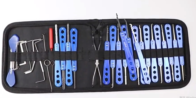 Blue 30pcs Lock Pick Set Professional Locksmith Klom 30 -In- 1 Pick Locking S