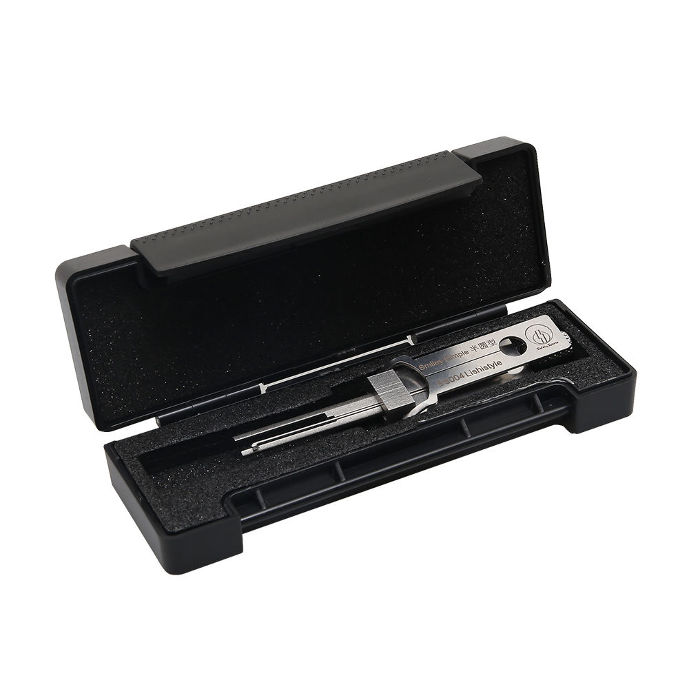 Hot Selling LISHI 2in1 Lock Pick Tool SS004 Locksmith Decoder for Civil Residential Stainless Steel Locks 1~8 Pines Unlock Tool