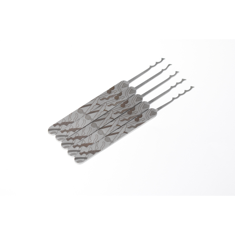 5pcs Stainless Steel Lock Pick Set Model Professional Locksmith Tools